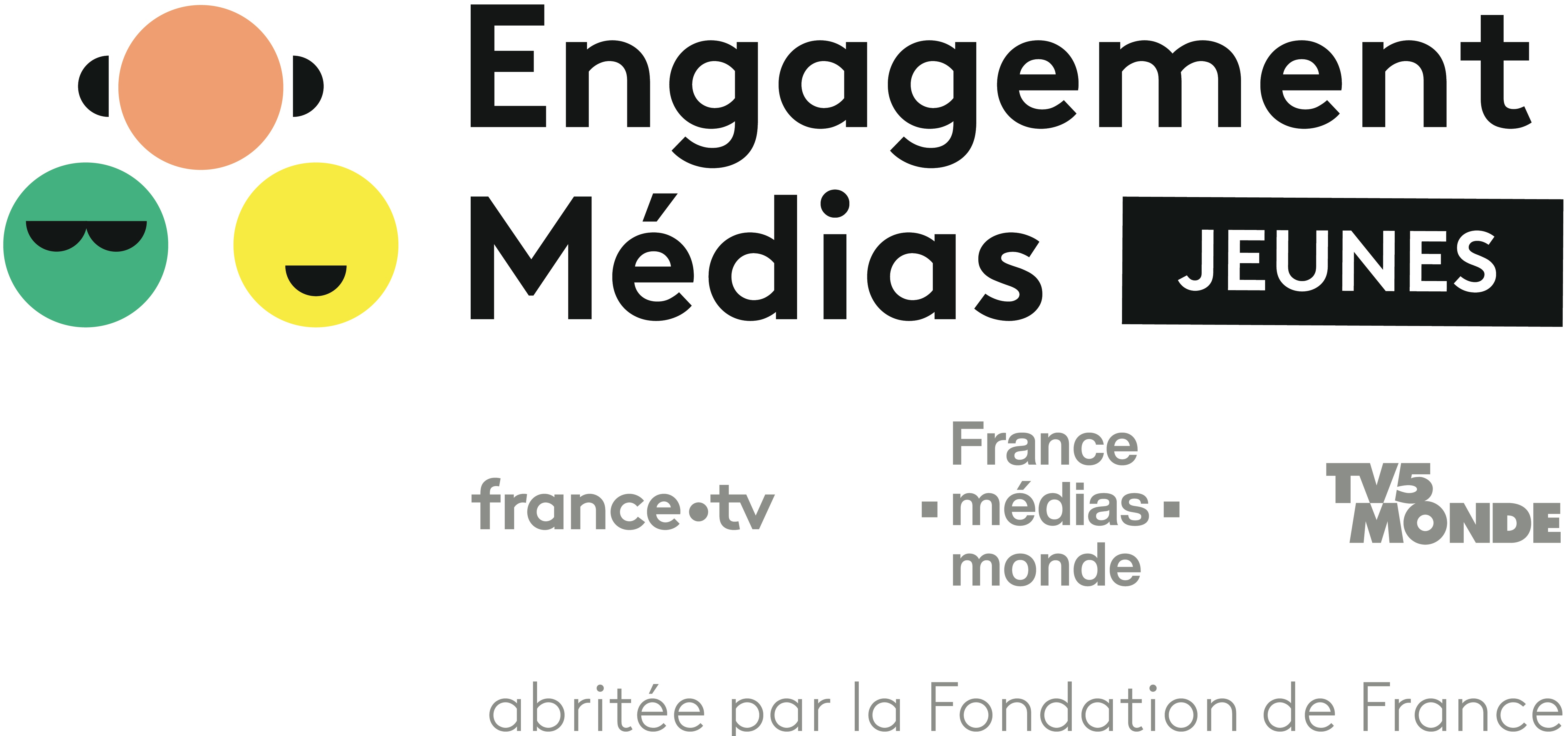 Logo Fondation Engagement Médias pour les Jeunes